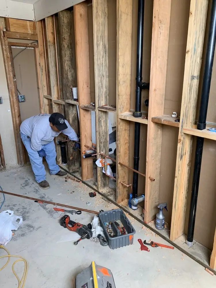 Commercial rough-in plumbing for Water Heater Replacement in Valley View